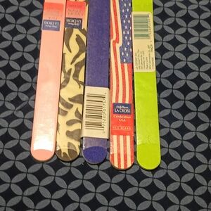 Sets Nail File Set with Vibrant Designs